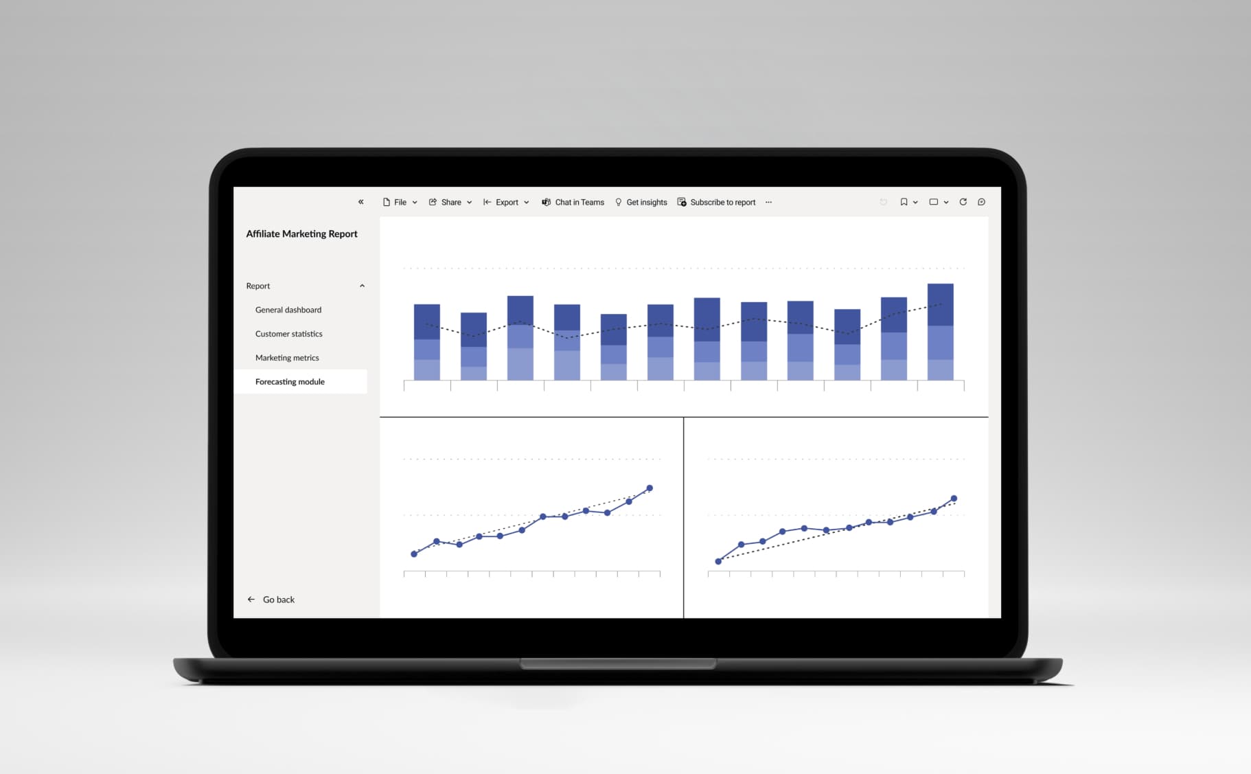 Report Optimization and Forecasting in Power BI for an Affiliate Management Agency