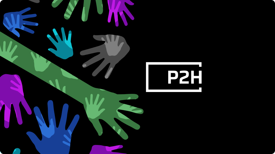 p2h logo with diverse hands